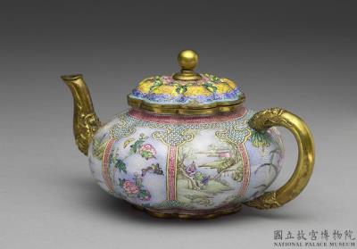 图片[2]-Painted enamel round ewer ,Qianlong reign (1736-1795) , Qing dynasty-China Archive